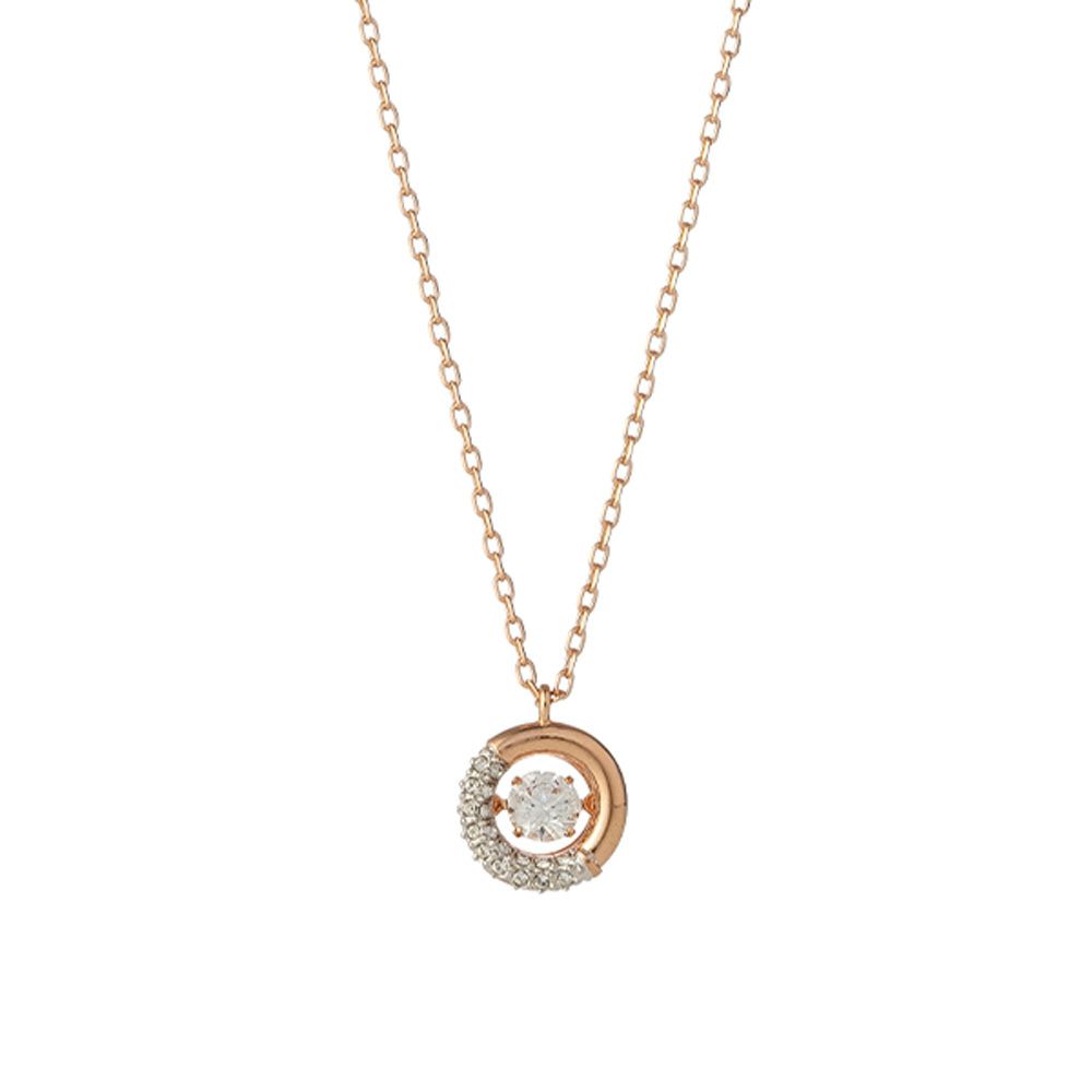 スワロフスキー ペンダント Dextera ラウンド （ホワイト／ローズゴールド） SW5692257 24AW
