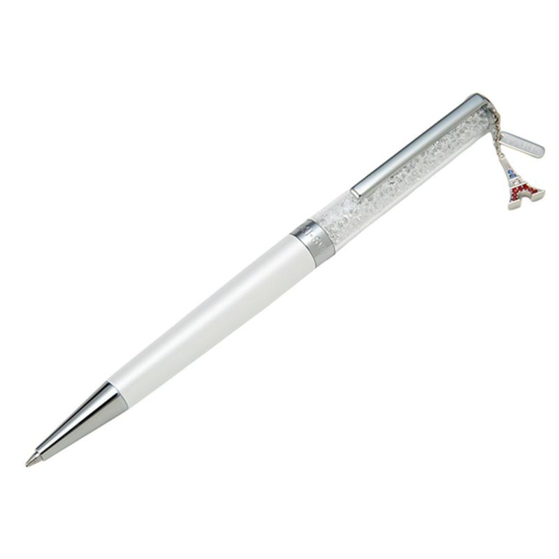 スワロフスキー Crystalline ボールペン エッフェル塔（ホワイト／クローム） SW5698802 24SS