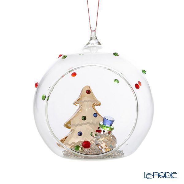 スワロフスキー Holiday Cheers ツリーとスノーマン ボールオーナメント クリスマス SW5701509 25AW