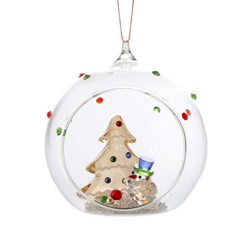 スワロフスキー Holiday Cheers ツリーとスノーマン ボールオーナメント クリスマス SW5701509 25AW