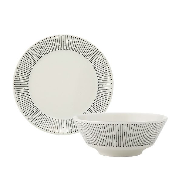 アラビア（ARABIA） マイニオ サラストゥス Mainio Sarastus ボウル13cm ＆ プレート（蓋）15cm セット