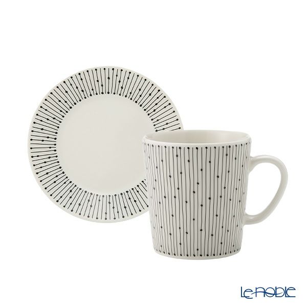 アラビア（ARABIA） マイニオ サラストゥス Mainio Sarastus マグカップ300ml ＆ プレート（蓋）11cm セット