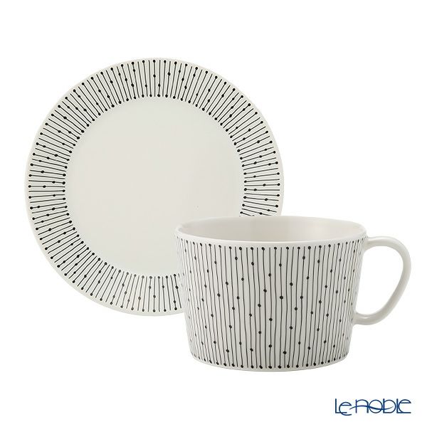 アラビア（ARABIA） マイニオ サラストゥス Mainio Sarastus カップ400ml ＆ プレート（蓋）15cm セット