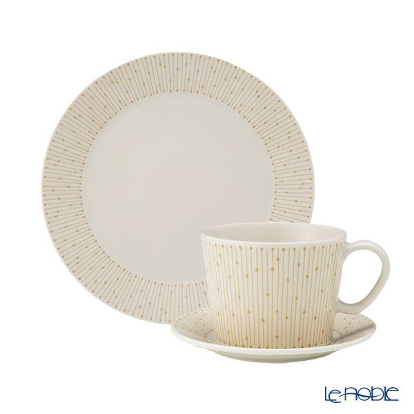 アラビア（ARABIA） マイニオ サラストゥス Mainio Sarastus ベージュ トリオセット コーヒー