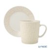 アラビア（ARABIA） マイニオ サラストゥス Mainio Sarastus ベージュ マグカップ300ml ＆ プレート（蓋）11cm セット