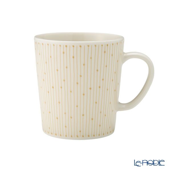 アラビア（ARABIA） マイニオ サラストゥス Mainio Sarastus ベージュ マグカップ300ml ＆ プレート（蓋）11cm セット