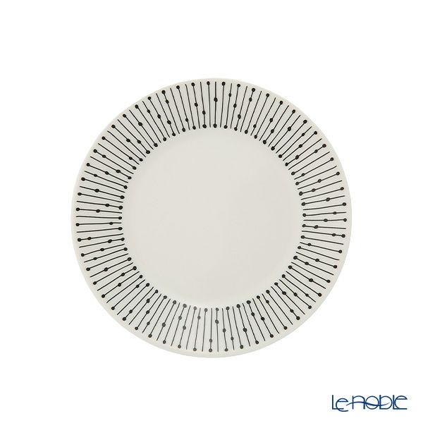 アラビア（ARABIA） マイニオ サラストゥス Mainio Sarastus ブラック＆ベージュ プレート 11cm ペア