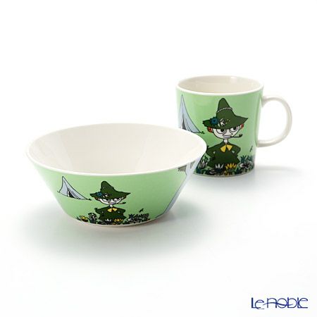 アラビア（ARABIA） ムーミン スナフキン（SNUFKIN） グリーン 2015 2ピースセット