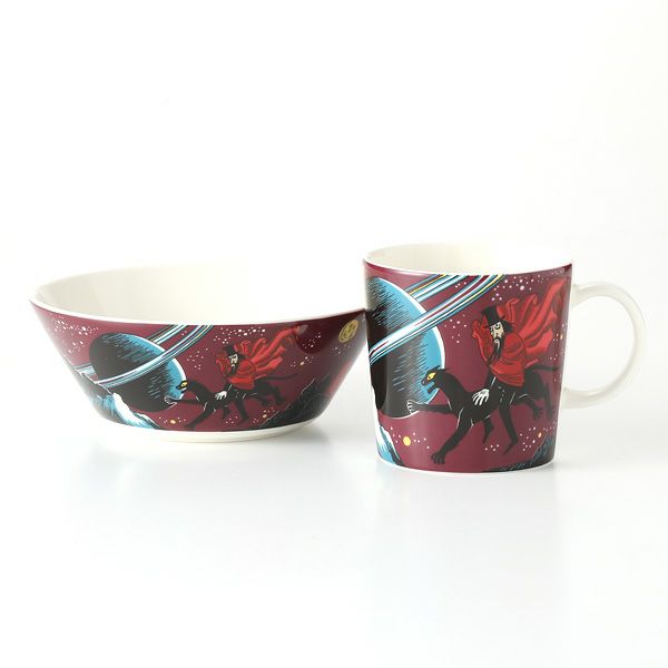 アラビア（ARABIA） ムーミン 飛行おに（HOBGOBLIN） パープル 2ピースセット