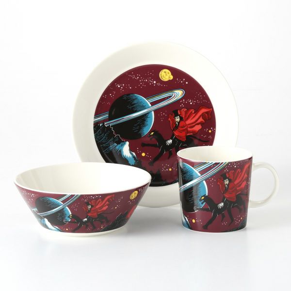 アラビア（ARABIA） ムーミン 飛行おに（HOBGOBLIN） パープル 3ピースセット