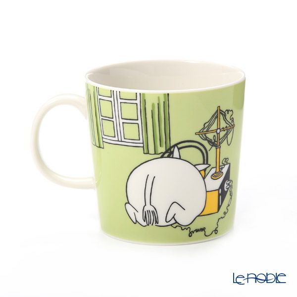 アラビア（ARABIA） ムーミン ムーミン（グラスグリーン）＆ニンニ（パウダー） マグ 300ml ペア