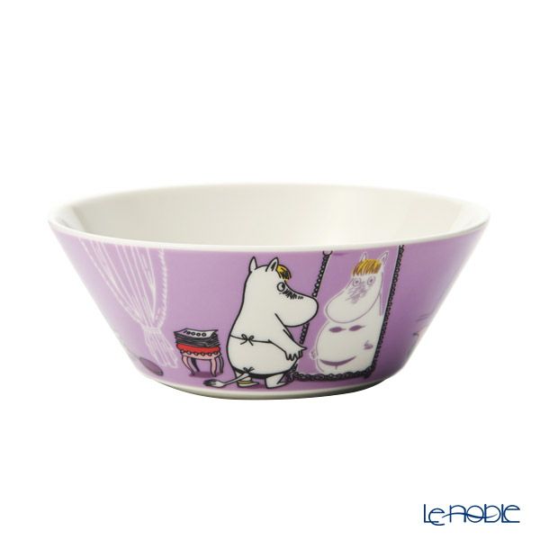 アラビア（ARABIA） ムーミン クラシック スノークのおじょうさん（SNORKMAIDEN） プレート ＆ ボウル ＆ マグ 3点セット ライラック
