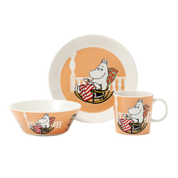 アラビア（ARABIA） ムーミン ムーミンママ 3ピースセット マーマレード