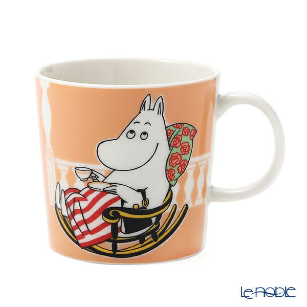 アラビア（ARABIA） ムーミン ムーミンママ＆フィリフヨンカ マグカップ 300ml マーマレード＆グレー（ブルーグレー）ペア