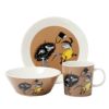 アラビア（ARABIA） ムーミン スティンキー 3ピースセット プレート＆ボウル＆マグカップ