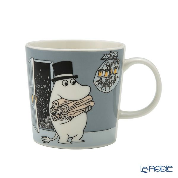 アラビア（ARABIA） ムーミン クラシック 3ピースセット ムーミンパパ グレー プレート＆ボウル＆マグカップ