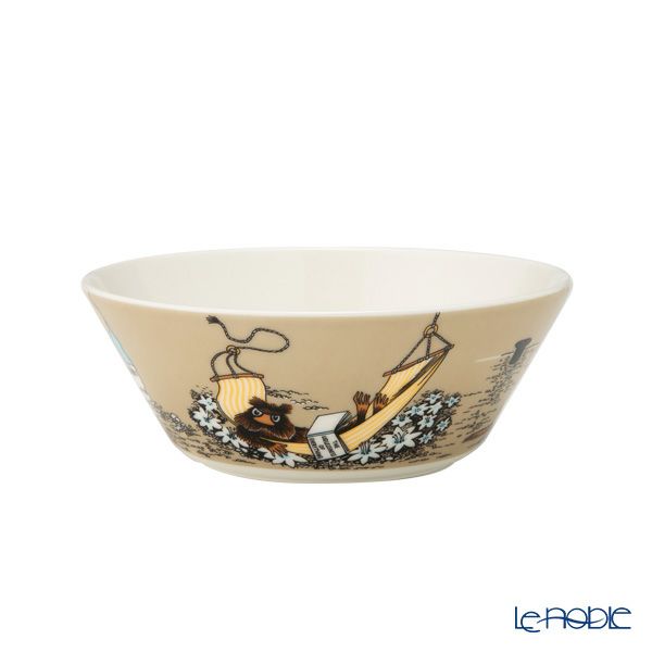 アラビア（ARABIA） ムーミン クラシック 3ピースセット じゃこうねずみ ベージュ プレート＆ボウル＆マグカップ