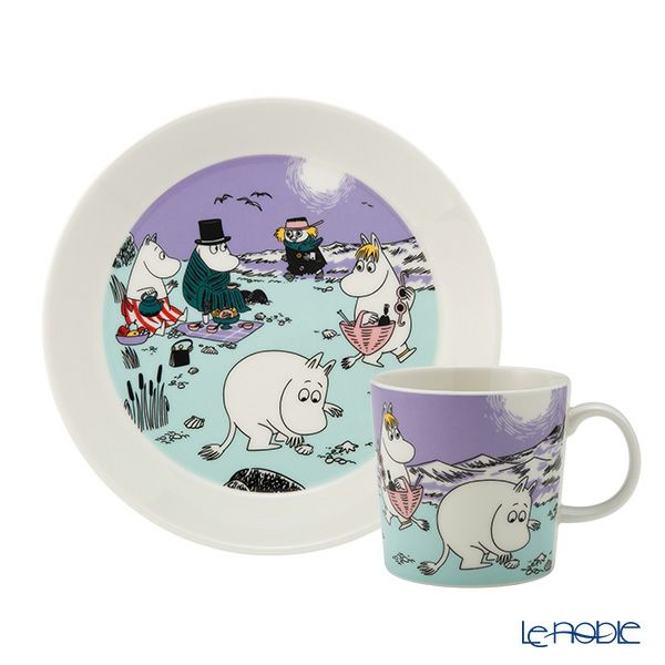 アラビア（ARABIA） ムーミン 2025S サマー ビーチデイ 2ピースセット プレート＆マグカップ