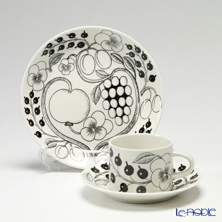 アラビア（ARABIA） パラティッシ ブラック トリオセット