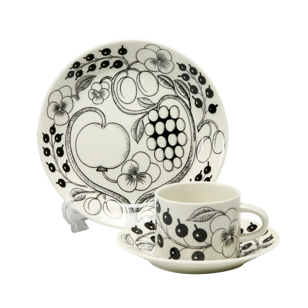 アラビア（ARABIA） パラティッシ ブラック トリオセット