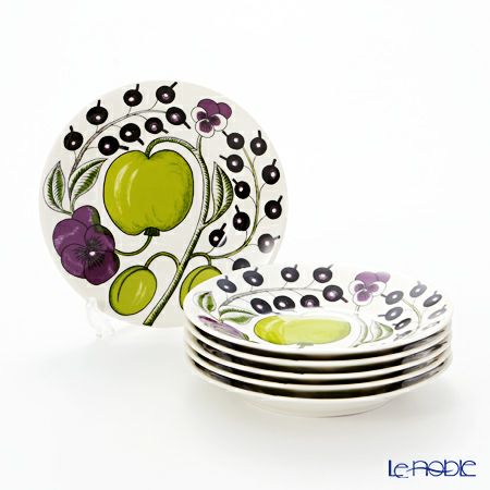 アラビア（ARABIA） パラティッシ パープル プレート 16.5cm 6枚セット