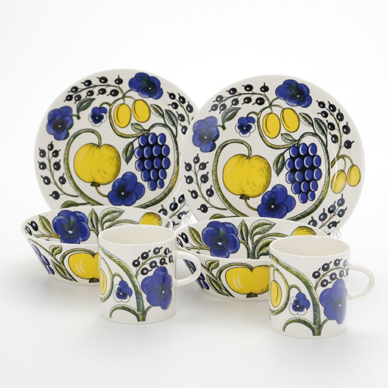 アラビア（ARABIA） パラティッシ イエロー マグ＆プレート＆ボウル 6