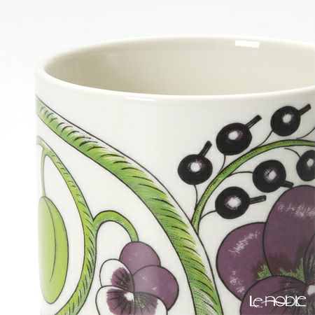 アラビア（ARABIA） パラティッシ ブラック＆パープル マグ 350ml ペア