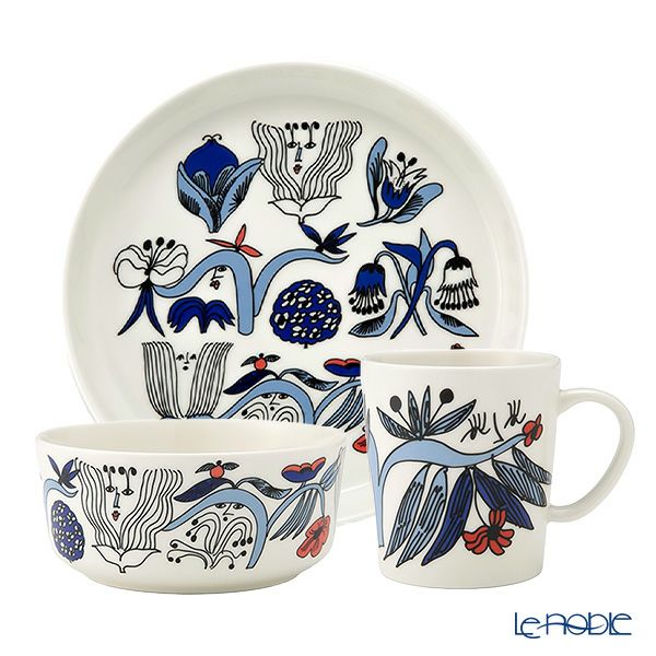 アラビア（ARABIA） Puutarhurit プータルフリ／庭師 マグ＆プレート＆ボウル 3点セット