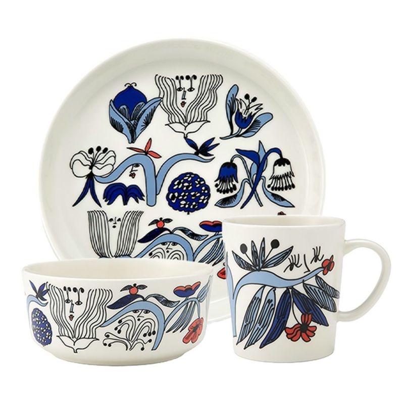 アラビア（ARABIA） Puutarhurit プータルフリ／庭師 マグ＆プレート＆ボウル 3点セット