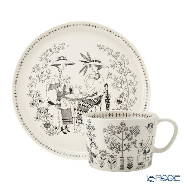 アラビア（ARABIA） エミリア カップ400ml＆プレート24cm 2点セット