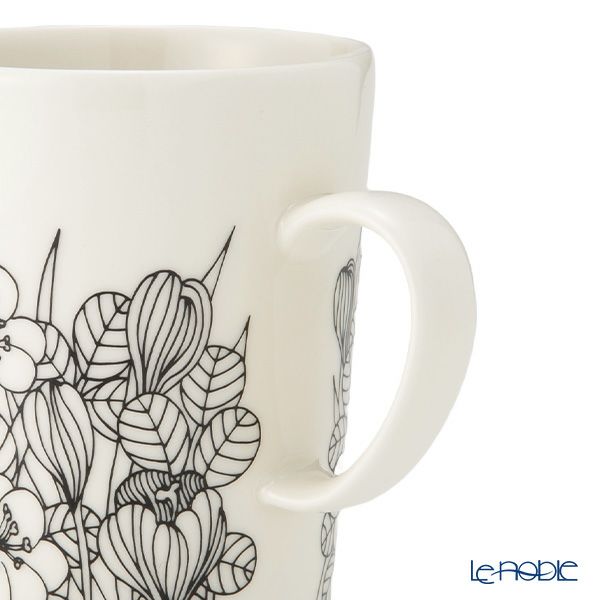 アラビア（ARABIA）クロッカス マグカップ 500ml ペア ブラック ＆ グリーン