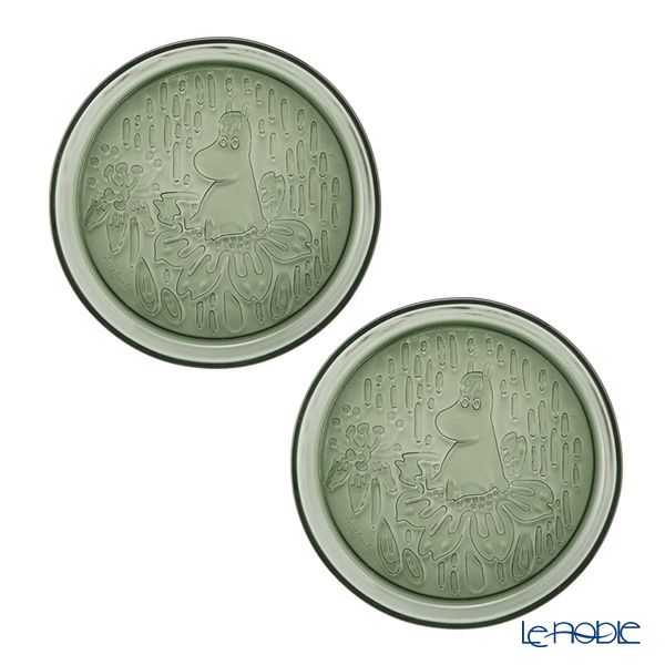 アラビア（ARABIA）ムーミン プレート 15.5cm パイングリーン ペア