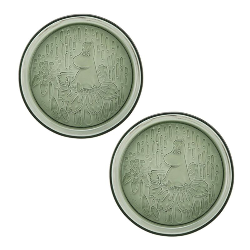 アラビア（ARABIA）ムーミン プレート 15.5cm パイングリーン ペア