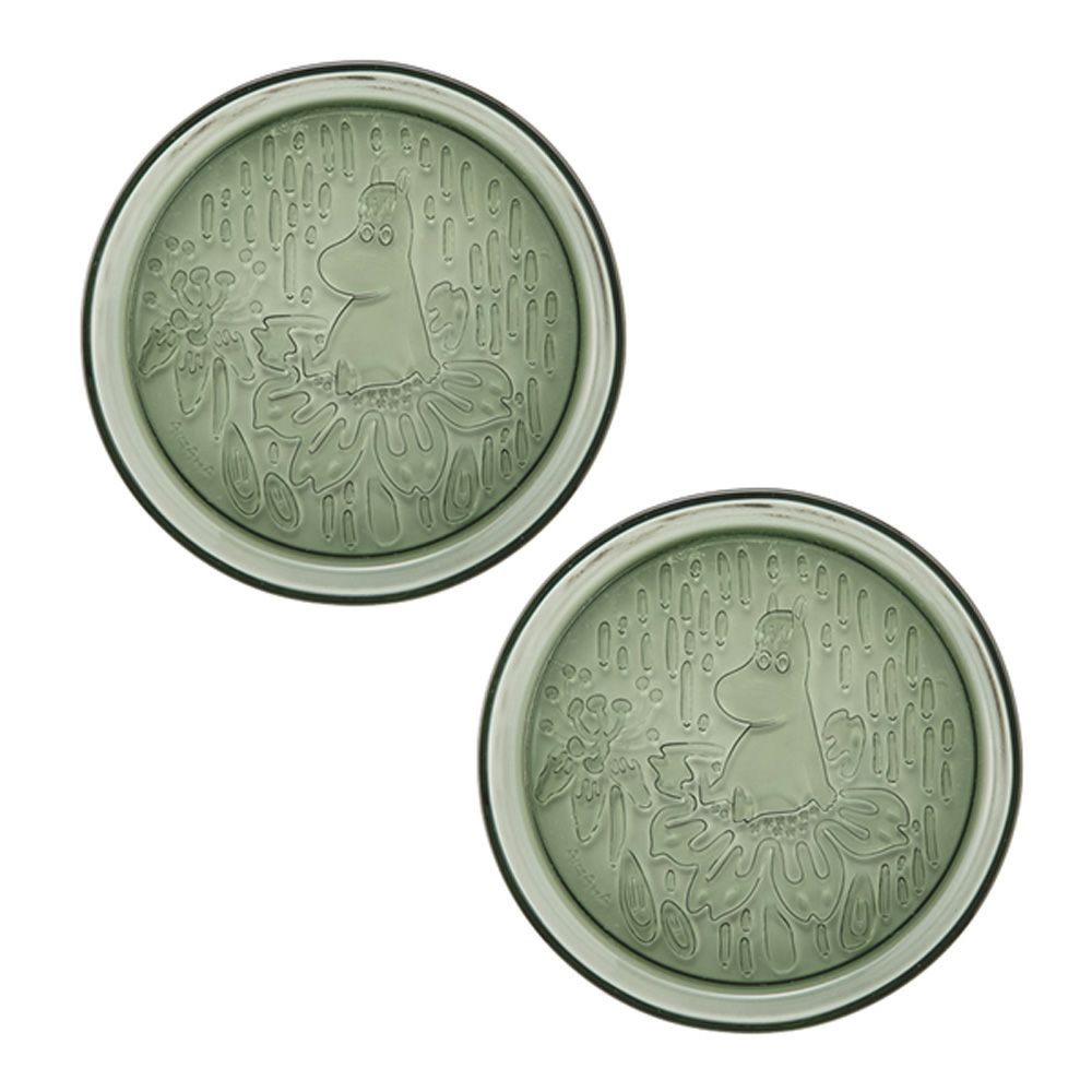 アラビア（ARABIA）ムーミン プレート 15.5cm パイングリーン ペア