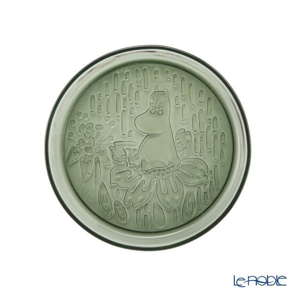 アラビア（ARABIA）ムーミン プレート 15.5cm クリア＆パイングリーン ペア