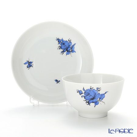 アウガルテン（AUGARTEN） マリアテレジア シンプル（SA5981） ブルー ラウンドディッシュ＆ティーボウル 150ml
