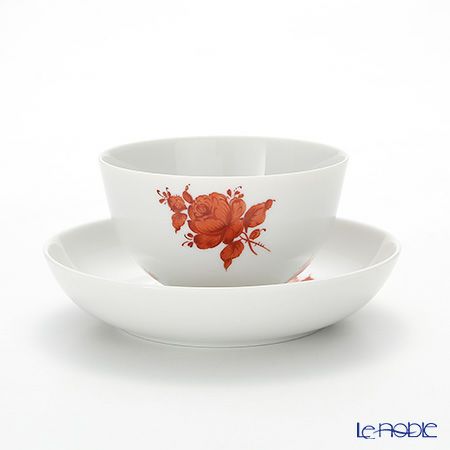 アウガルテン（AUGARTEN） マリアテレジア シンプル（SA5982） オレンジ ラウンドディッシュ＆ティーボウル 150ml