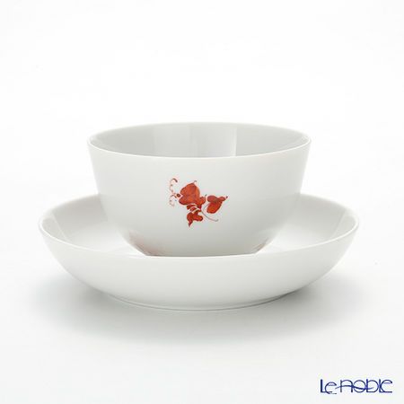 アウガルテン（AUGARTEN） マリアテレジア シンプル（SA5982） オレンジ ラウンドディッシュ＆ティーボウル 150ml