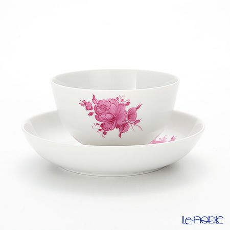 アウガルテン（AUGARTEN） マリアテレジア シンプル（SA5983） ピンク ラウンドディッシュ＆ティーボウル 150ml