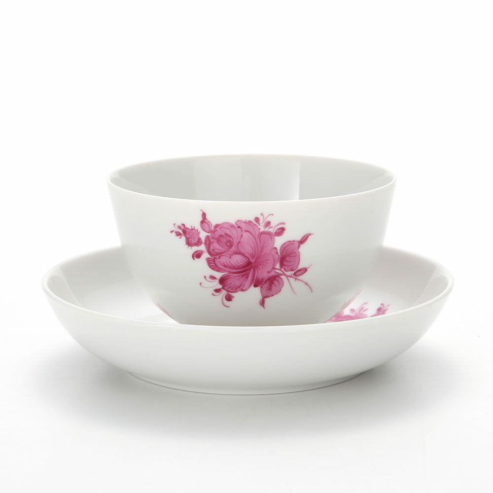 アウガルテン（AUGARTEN） マリアテレジア シンプル（SA5983） ピンク ラウンドディッシュ＆ティーボウル 150ml