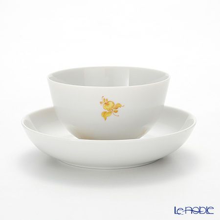 アウガルテン（AUGARTEN） マリアテレジア シンプル（SA5984） イエロー ラウンドディッシュ＆ティーボウル 150ml