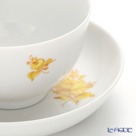 アウガルテン（AUGARTEN） マリアテレジア シンプル（SA5984） イエロー ラウンドディッシュ＆ティーボウル 150ml