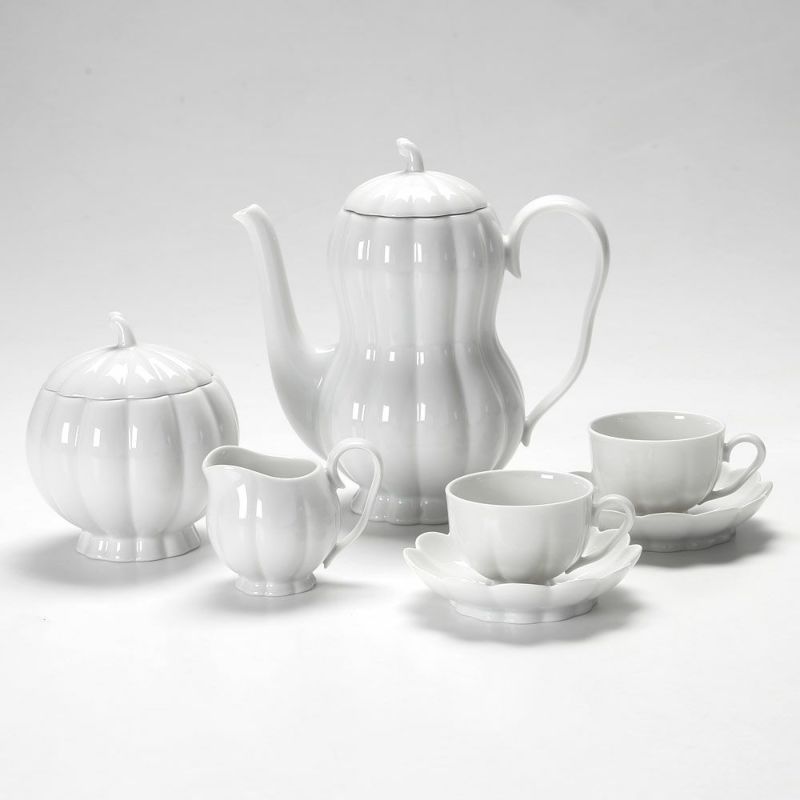 アウガルテン（AUGARTEN） メロン ホワイト 2人用 モカ5点セット