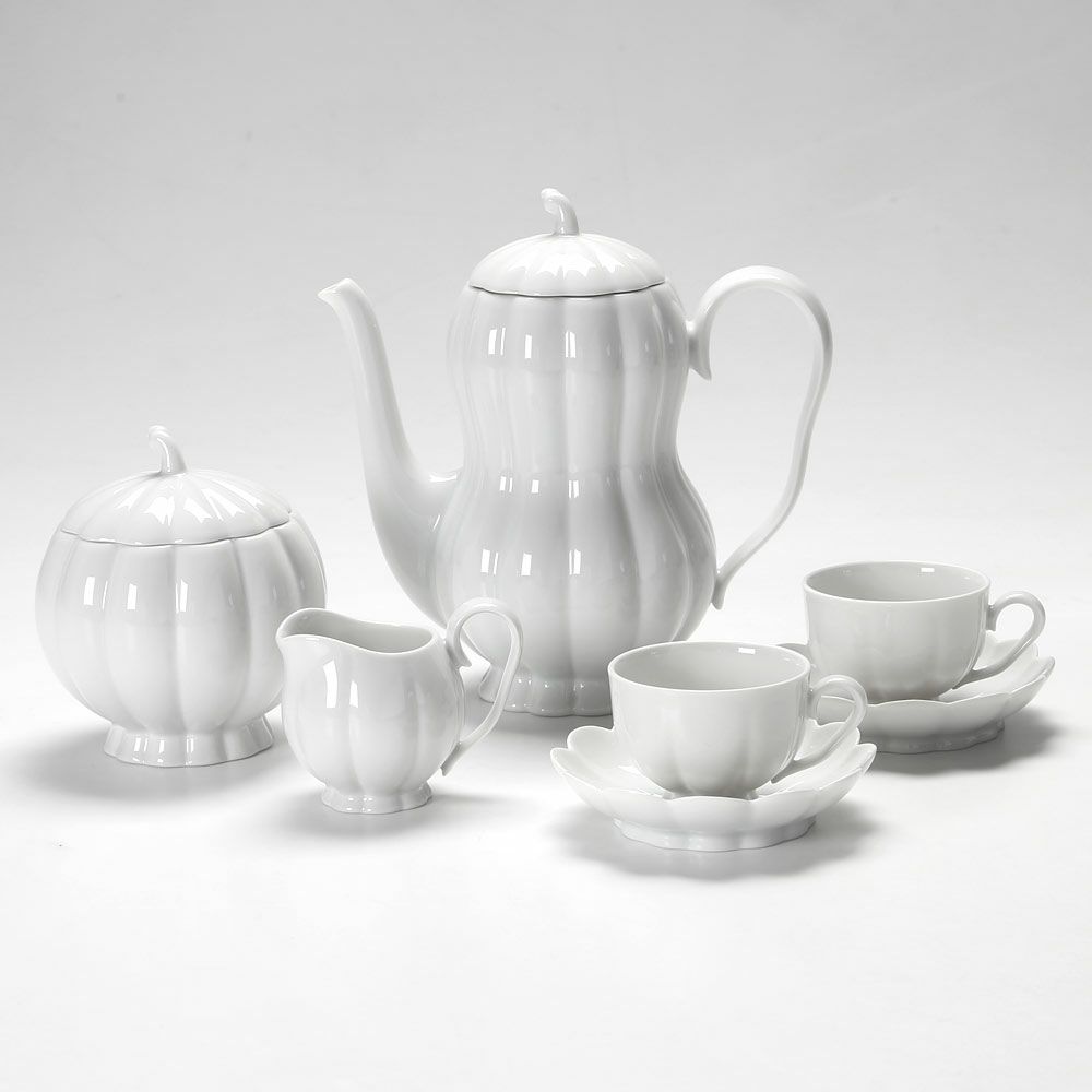 アウガルテン（AUGARTEN） メロン ホワイト 2人用 モカ5点セット