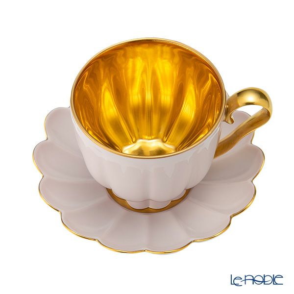 アウガルテン（AUGARTEN） メロン ライトピンク＆ゴールド（6925CR） トリオセット コーヒー