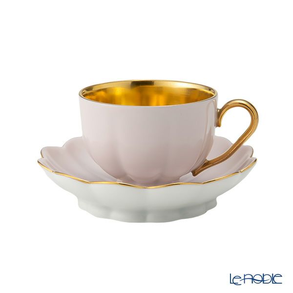 アウガルテン（AUGARTEN） メロン ライトピンク＆ゴールド（6925CR） 2人用 モカ5点セット