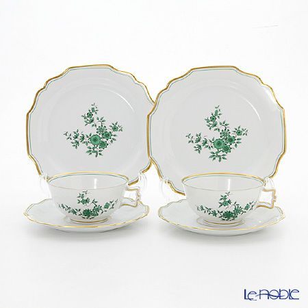 アウガルテン（AUGARTEN） プリンスオイゲン（5848） トリオセット ペア（114ヴェルヴェデーレシェイプ）