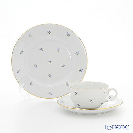 アウガルテン（AUGARTEN） スキャタードコーンフラワー（5010） トリオセット（001シューベルトシェイプ）