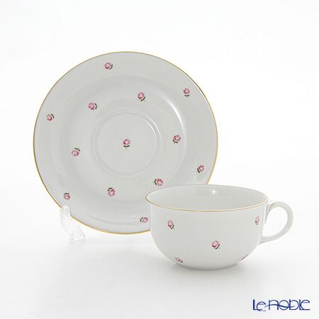 アウガルテン（AUGARTEN） スキャタードローズ（5009） トリオセット（001シューベルトシェイプ）