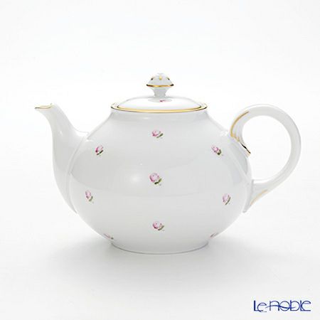 アウガルテン（AUGARTEN） スキャタードローズ（5009） ティーポット・シュガー・クリーマー 3点セット（001シューベルトシェイプ）